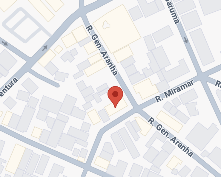 Mapa da MA consultoria mostrando o endereço: Rua General Aranha, 100 – Bairro Jaraguá/Pampulha – Belo Horizonte – MG